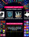LuminArt™ LED Smart Curtains