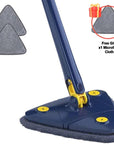 Triton™ 360° Rotation Self-Squeeze Triangular Mop
