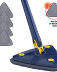 Triton™ 360° Rotation Self-Squeeze Triangular Mop