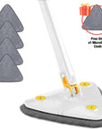 Triton™ 360° Rotation Self-Squeeze Triangular Mop