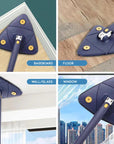 Triton™ 360° Rotation Self-Squeeze Triangular Mop