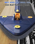 Triton™ 360° Rotation Self-Squeeze Triangular Mop