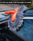 Mekanik™ Car Rotating & Soft Chenille Foam Washer Brush - Extendable Handle